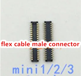 10buc/lot Pentru Ipad mini 1 2 3 display lcd cablu flex conector de sex masculin
