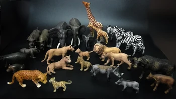 Original sealife ferma sălbatic african de Savana animalele regele leu tigru warthog hipopotam rhino familie seturi simba model de jucărie pentru copii cadouri