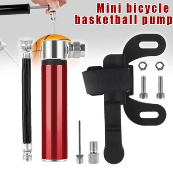 1 Set Mini biciclete Biciclete Pompa de Aliaj de Aluminiu Portabil de Baschet Minge de Fotbal Pompa Aer Pompa de Anvelope de Gaze Ac de Umflare SEC88
