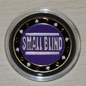 Gogo Metal Chip Poker Butoane - Small Blind, Big Blind și Dealer,6pcs/lot transport gratuit