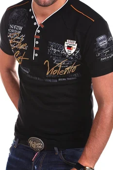 ZOGAA de Moda pentru Bărbați de Personalitate Cultivarea Cămașă cu mânecă Scurtă, S-3XL Casual T-shirt Pentru Bărbați Haine 2019 V-neck Printed Tee