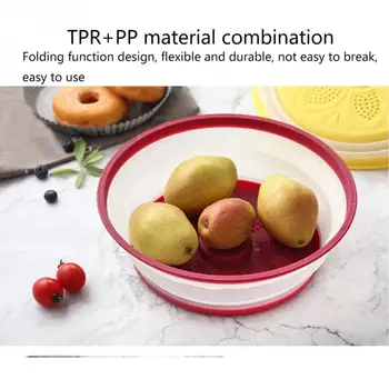 Pliabil cuptor cu Microunde Capac Multifuncțional Proaspete de Păstrare Pentru Alimente Ventilat Bucătărie PP/TPR Material cu Textura Moale Si Flexibil