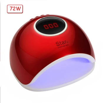 72/48/40W UV LED Lampa de unghii Nail Dryer Pentru Toate Geluri poloneză Infraroșu de Detectare 10/30/60/99s Timer Inteligent Pentru Manichiura Display LCD