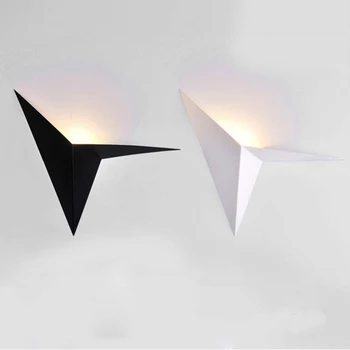 Design cu Led-uri Lampă de Perete Alb Negru Industriale Scări de Lumină Led pe Perete Acasă Noptiera Creative corp de Iluminat Murală 3W Lumini de Perete
