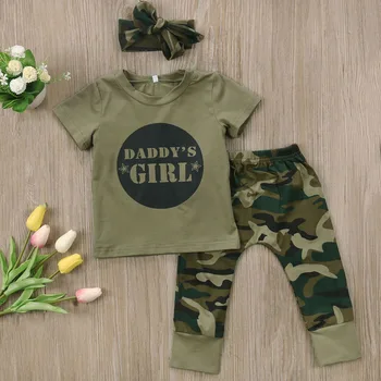 2020 Fierbinte de Vânzare de Moda pentru Copii Haine Băiat Set cu Mâneci Scurte de Camuflaj, tricou+Pantaloni 2 buc Nou-nascutului Fata de Îmbrăcăminte Set Haine