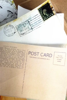 16pcs carte poștală de epocă și retro fundal autocolante decor papetărie autocolant diy jurnal scrapbooking eticheta autocolant