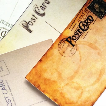 16pcs carte poștală de epocă și retro fundal autocolante decor papetărie autocolant diy jurnal scrapbooking eticheta autocolant