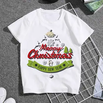 2020 Moda copii T-Shirt Calde Urări de An Nou Fericit Tricou Crăciun Grafic T Shirt pentru copii Print T-shirt