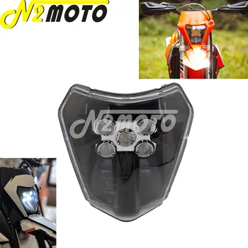 Motocross Enduro Dual Sport E8 Emark Faruri LED pentru EXC XCF XCW TE TC FE 125 250 300 350 450 530 690 SMR XC-W Șase Zile