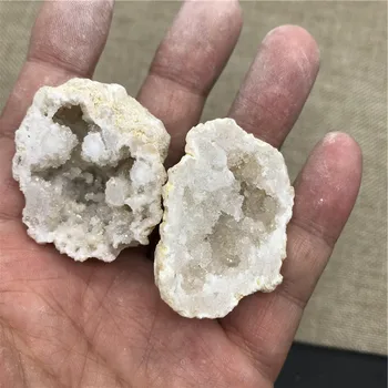 Naturale agat geode cristal gaura Minerale-specimen conține curat clustere de cristale foarte frumoase pietre mici și crystals2pc