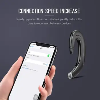 Conducție Osoasă Setul Cu Cască Bluetooth Portabil Universal Unilaterale Handsfree Wireless Agățat De Ureche Telefon Mobil Căști Sport