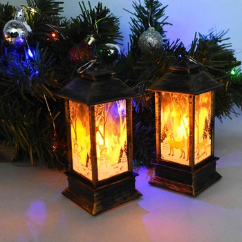 Moș Crăciun Lumini Cu Led-Uri Drăguț Om De Zăpadă Elan House Forma Stralucitoare Lumina De Noapte Pentru Anul Nou Xmas Party Acasă Ornamente Cadouri
