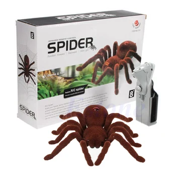 Copil Cadou de Control de la Distanță Înfricoșător Moale de Pluș Spider Infrarosu RC Jucărie Tarantula