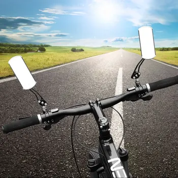 1 Pereche De Biciclete Oglinda Retrovizoare Din Aliaj De Aluminiu Drum De Munte Cu Bicicleta Motocicleta Ghidon Oglinda Din Spate De Siguranță Ciclism Accesoriu