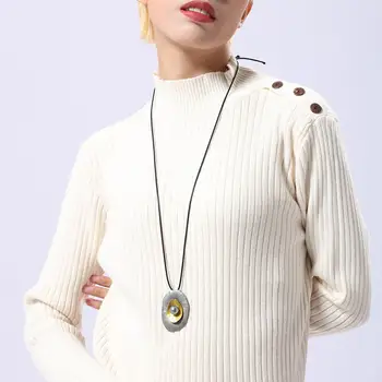 Moda Bijuterii Cadouri pentru Femei Accesorii Salba Cravată Podoabe Mai buni Prieteni Pandantive Lama Israel Lung Lanț Colier