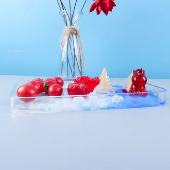 YZY Super Mare Vas de Mucegai Amuzant DIY Mucegai Silicon Rășină Face Propriile Tava Placa de Rășină Epoxidică Forme de Lichid de Artă Home Deco