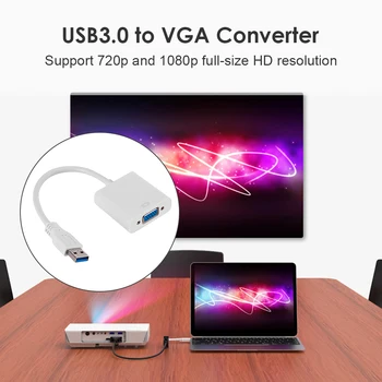 USB 3.0 la VGA Video Adaptor de Afișare 1080P Multi-Display Extern Cablu Convertor pentru Laptop PC Monitor Proiector Windows 7/8