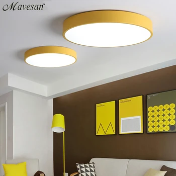 LED Lumina Plafon Moderne tavan Lampa Iluminat Camera de zi Dormitor Bucatarie cu Montare pe Suprafață Culoare de Control de la Distanță