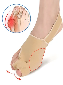 Inflamație la picior Hallux Corector Valgus Picior Pedichiura Ciorap Atelă Pedichiura pentru Degetul Mare Degetul mare Grijă Protector Picioare Ameliorarea Durerii Tampoane Insertii