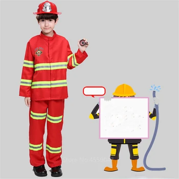 Copii Pompierul Sam Armata Costum De Halloween Cosplay Copii Pompier Uniformă Cadou De Craciun Fetita Baiat Costum Carnaval Party