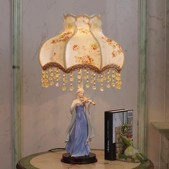 Europene LED Masă Lampă de Noptieră Dormitor Prințesă Masa din Camera de zi Lumina Creativ Camera Copiilor Art Deco Cadou Corpuri de iluminat