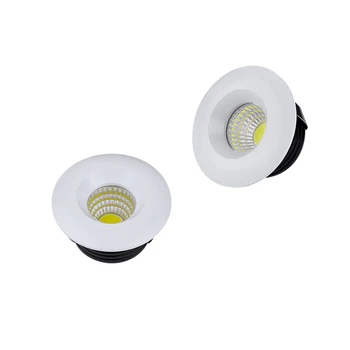 2 buc 3W Spot LED, Lampi Mini Spoturi Reglabile Încastrat în Jos Luminile AC85-265V Cabinetului Interior Plafon de Afișare Bijuterii de Iluminat