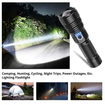 Cele mai noi Super Brightl XHP70.2 LED-uri Lanterna XHP50 Reîncărcabilă USB cu Zoom Lanterna XHP70 18650 26650 Vânătoare Lampa pentru Camping