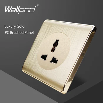 Wallpad 2020 3 Pini MF Priza de Perete Priza de curent Electric de Priza de Aur PC Periat Panou Pentru Acasă