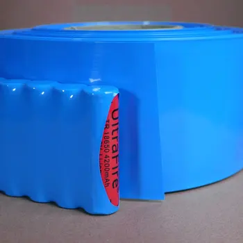 Latime 330 350 355 370 373 380 mm PVC Heat Shrink Tube Acumulator Lipo Izolate Folie de Film Proteja Cazul Cablu Manșon Negru Albastru