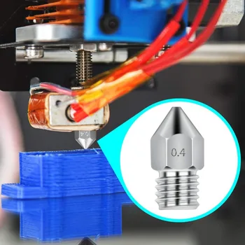 10 Buc/lot Duza din Oțel Inoxidabil MK8 Extruder Nozzle Hotend Capului de Imprimare 0.2/0.4/0.6/0.8 mm Imprimantă 3D Parte pentru Makerbot Reprap