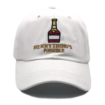 HENNY LUCRU ESTE POSIBIL Brodate Șapcă de Baseball Pentru Femei Henny Sticla de Vin Hip Hop Bărbați Pălărie Tata Pălării Snapback Hat