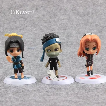 10 Buc/set 7 cm Naruto Cifrele de Acțiune Păpuși Anime Japonia Kakashi, Sakura, Sasuke, Itachi Obito Gaara PVC Figura Jucarii Copii Cadou