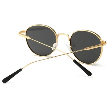 Peekaboo metal rotund ochelari de soare barbati retro aur verde uv400 clasic cerc ochelari de soare pentru femei, cadou de sex masculin vara fierbinte de vânzare