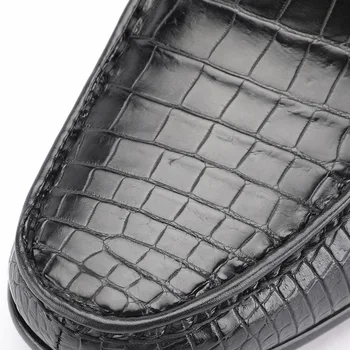 Noul Design Mazăre pantofi barbati din piele mari talpa pantofi casual crocodil burta bărbați mocasini Incepator Cauciuc transport gratuit