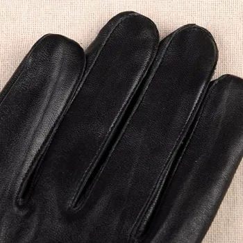 Moda Clasic Adult de Lux pentru Bărbați din Piele de Iarna foarte Cald Mănuși de Cașmir Anti-alunecare Termică, Mănuși Touch Screen