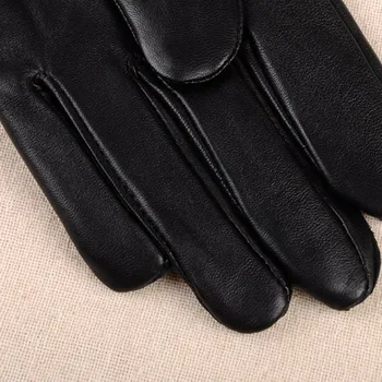Moda Clasic Adult de Lux pentru Bărbați din Piele de Iarna foarte Cald Mănuși de Cașmir Anti-alunecare Termică, Mănuși Touch Screen