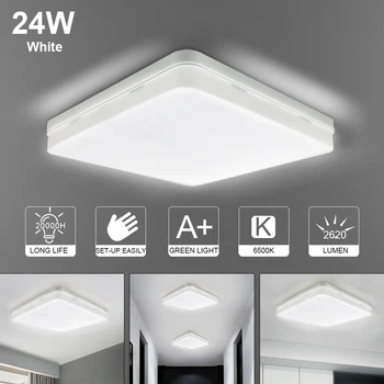 Ultra-Subțire LED Lampă de Plafon, LED Panou Modern Lumina 36W 24W 18W 85-265V Dormitor, Bucatarie cu Montare pe Suprafață Culoare Lumina Alb/WarmWhite