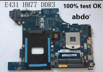Abdo VILE1 NM-A043 placa de baza pentru Lenovo ThinkPad E431 notebook placa de baza PGA989 HM77 DDR3 test de munca