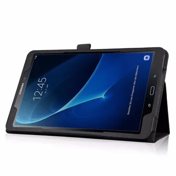 Litchi Flip Piele PU Proteja Caz cu Smart Stea Suport pentru Samsung Galaxy Tab 10.1 inch T580 Tablet Accesorii