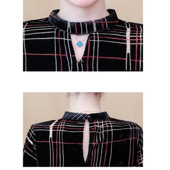 2020 Nou Sosirea Primăverii Haine cu Maneca Lunga Print Bluza Femei Topuri Casual, O-neck Pulover Femei Tricouri Chemisier Femme 7986 50
