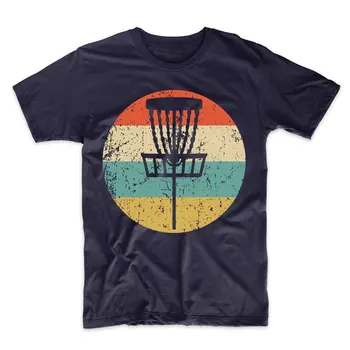 Bărbați Disc Golf Tricou Retro Disc Golf Pictograma Coș T-Shirt 2020 New Sosire Brand de Moda de Îmbrăcăminte din Bumbac Grafic T Shirt