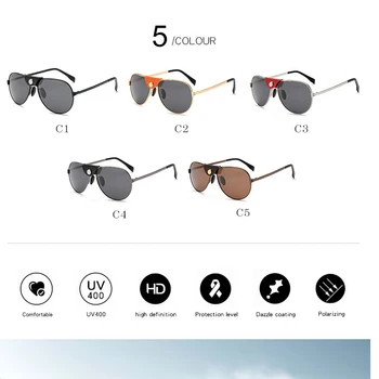 MIZHO 2020 Brand Anti-Reflexie Vizuale Protecție Femei ochelari de Soare Pentru Barbati Polarizati Pilot de Lux gafas de sol PILOT