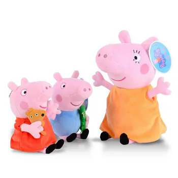19-30 CM 4 Buc/Set Peppa Pig George Mama Tata Family Pack Jucării de Pluș Umplute Papusa Copii Cadouri