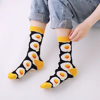 Femeile Fericite Șosete Amuzante Cu Arta De Imprimare Drăguț Iarna Cald Șosete Cu Avocado Alimente Sushi Bumbac Moda Harajuku Unisex Ciorap 1 Pereche