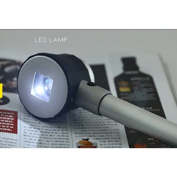 Sticlă optică 10X LED Magnifier Lupă de Citit Harta Bijuterii Instrument Lupă cu Scara Portabile