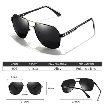 2020 bărbați ochelari de soare polarizat pentru sporturi în aer liber de conducere anti-orbire polaroid ochelari de soare barbati pilot cadru metalic ochelari de soare UV400