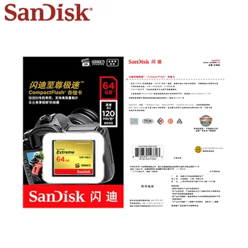 Card de Memorie SanDisk 128GB CompactFlash Card de 64GB Extreme Card CF de 32GB VPG-20 DE 120MB/s Flash Card de 128GB Pentru camera Video HD 4K