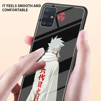 Naruto Kakashi Sticla Caz de Telefon pentru Samsung A50 A51 A71 5G A70 A81 A91 Fundas A40 A31 A21s A10 Capacul din Spate Coque Shell