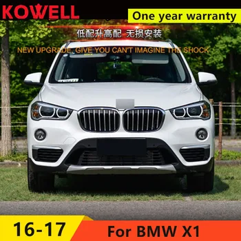 KOWELL Styling Auto LED Lampă de Cap pentru BMW X1 faruri 2016 pentru X1 LED unghi ochii drl H7 hid Bi-Xenon Lentile de low beam