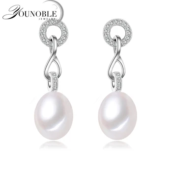 2020 Moda Cercei Cu Perle Naturale De Apă Dulce Pearl Bijuterii Cercei Argint 925 Bijuterii Pentru Femei, Cadou De Fata Cel Mai Frumos Cadou